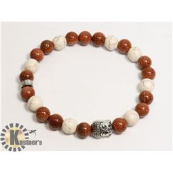 #159-SUNSTONE/ TURQUOISE 8MM/ 8"