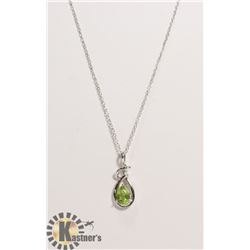 #181-PERIDOT PENDANT & NECKLACE