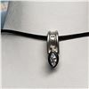 Image 1 : STERLING SILVER CUBIC ZIRCONIA  PENDANT