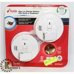 SEALED 2 PACK KIDDE SMOKE ALARM SET