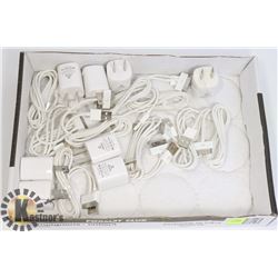 LOT OF 8 NEW IPHONE/IPAD USB CHARGERS WITH WALL PL