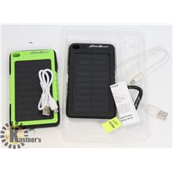 TWO EDDIE BAUER SOLAR CHARGERS