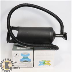 FLAT OF AIR PUMP AND NEW TABLE CLOTH,NEW MINI BODY