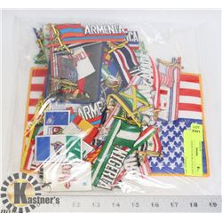 BAG OF ASSORTED WORLD PATCHES