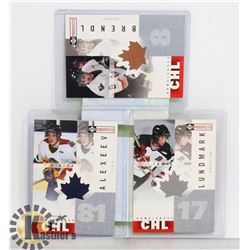 3 1999-00 UD CHL PROSPECTS JERSEY CARD