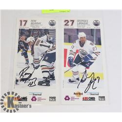 GEORGES LARAQUE / REM MURRAY SIGNED OILERS