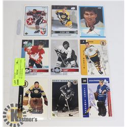 13 HALL OF FAMER HOCKEY CARDS ORR, HOWE SAWCHUK