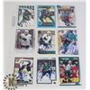 Image 1 : 9 AUTOGRAPHED SAN JOSE SHARKS CARD LOT