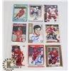 Image 1 : AUTOGRAPHED DETROIT RED WINGS 9 HOCKEY CARDS