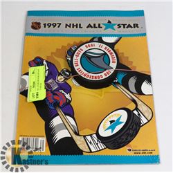 1997 NHL ALL STAR PROGRAM SAN JOSE FIRST ASG &