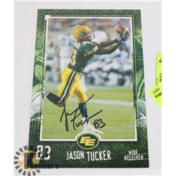 AUTOGRAPHED JASON TUCKER EDMONTON ESKIMOS