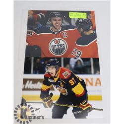 CONNOR MCDAVID 8X10 PHOTO LOT (2) OILERS AND