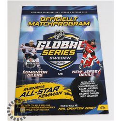 GLOBAL SERIES SWEDEN EDMONTON OILERS VS NEW JERSEY