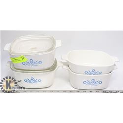 CORNING- WILDFLOWER PATTERN- 6 PIECES