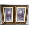 Image 1 : SET OF 2 WOOD FRAMED PAPER TOLLS - ONE