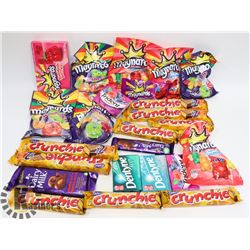 24 ASSORTED BARS AND GUMS