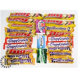 24 ASSORTED BARS AND GUMS