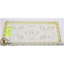 VINTAGE CRYSTAL GLASS DISH MADE IN WEST GERMANY