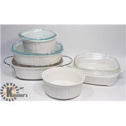 CORNING- FRENCH WHITE- 6 PIECES