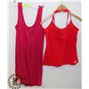 Image 1 : SLIM FIT ROSETTE RED, TANK TOP BY LORNA JANE AND