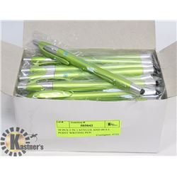 50 PCS 2 IN 1 STYLUS AND BULL POINT WRITING PEN