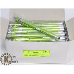 50 PCS 2 IN 1 STYLUS AND BULL POINT WRITING PEN