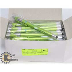 50 PCS 2 IN 1 STYLUS AND BULL POINT WRITING PEN