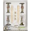 Image 1 : FAKE CANDLE HOLDER SET (USES LIGHT BULBS)