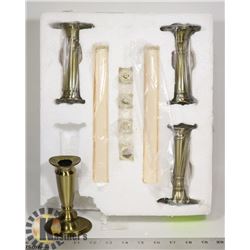 FAKE CANDLE HOLDER SET (USES LIGHT BULBS)