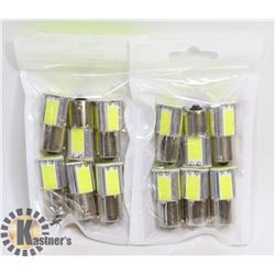 LOT OF 12 NEW RV/AUTO LED BULBS - COOL WHITE