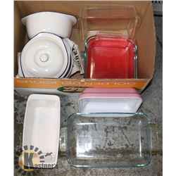 FLAT OF GLASS WARE. HOME