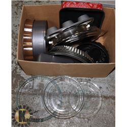 A LOT OF BAKING PANS. HOME