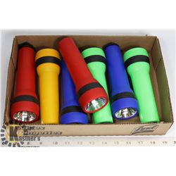 BOX OF 8 NEW FLASHLIGHTS