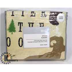 NEW HOME BEYOND QUEEN SIZE 4PC SHEET SET