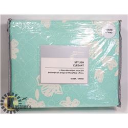 NEW HOME BEYOND QUEEN SIZE 4PC SHEET SET