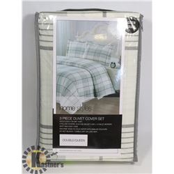 NEW HOME STYLES 3PC DUVET COVER SET