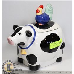 COW N ROOSTER COOKIE JAR