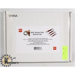 NEW SKIL 4PC SECURE GRIP WRENCH SET