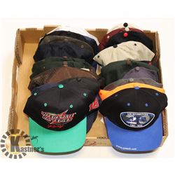 LARGE LOT OF HATS INCLUDING SNAP BACK HATS & MORE