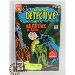 #478 DETECTIVE COMICS BATMAN CLAYFACE