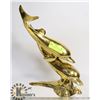 Image 1 : 17" SOLID BRASS DOLPHINS HAPPILY PLAYING