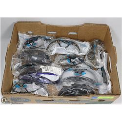 FLAT OF ASSORTED SAFETY GLASSES
