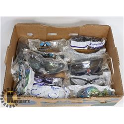 FLAT OF ASSORTED SAFETY GLASSES