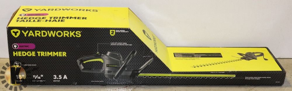 yardworks electric hedge trimmer