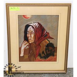 FRAMED ORGINAL PATAL "OLDER WOMEN"