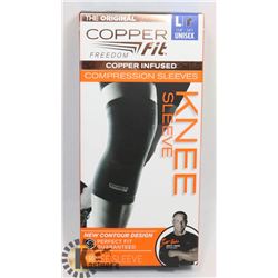 NEW COPPER FIT COMPRESSION KNEE SLEEVE SIZE L
