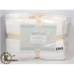 NEW AIRCLOUD 6PC BATH TOWEL SET