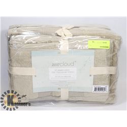 NEW AIRCLOUD 6PC BATH TOWEL SET