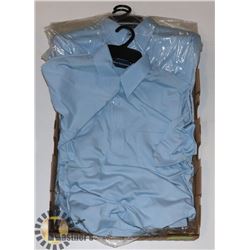 4 NEW LIGHT BLUE GOLF SHIRTS SZ SMALL TO MEDIUM