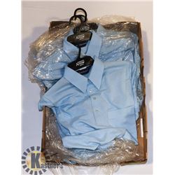5 NEW LIGHT BLUE GOLF SHIRTS SZ SMALL TO MEDIUM
